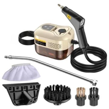 YAERDUN 1500W Steam Cleaner 220V AU Plug, Kitchen/Bathroom, Beige - 1