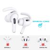 AhaStyle PT189 Ear Caps & Hooks for AirPods Pro 2 (White Large) - 2