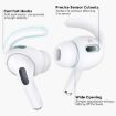 AhaStyle PT189 Silicone Ear Hooks for AirPods Pro 2, White, Small - 3