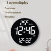 11.6" White Wall Clock with Remote & Multi-Functional Alarm - 4