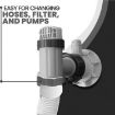 Pool Plunger Valve Hose Connector for Intex Pump 28635EG 28633EG - 3