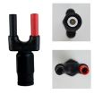 BNC Female Oscilloscope Probe to Double Row Terminal Adapter - 4