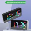 RGB Digital Alarm Clock, 11 Colors, 6 Brightness Levels, 2 Alarms - 2