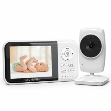 3.2" LCD Wireless Baby Monitor 2-Way Audio Night Vision Camera - 1