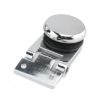 Frameless Glass Door Hinge Wine Cabinet, Single Side, 180 Round Hinge - 1