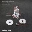 Frameless Glass Door Hinge Wine Cabinet, Single Side, 180 Round Hinge - 2