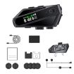 C6 Wireless Intercom Helmet Headset: IPX6 Waterproof, LED, Hard Mic - 1