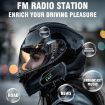 C6 Wireless Intercom Helmet Headset: IPX6 Waterproof, LED, Hard Mic - 4