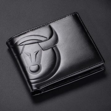 BULL CAPTAIN RFID Anti-theft Cowhide Wallet, Multiple Card Slots - 1