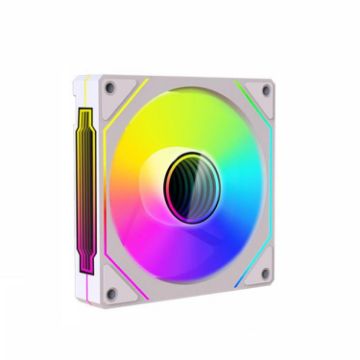 Prism 4RRO 12cm ARGB Sync PWM Quiet Cooling Fan (Reverse White) - 1