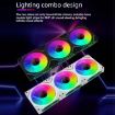 Prism 4RRO 12cm ARGB Sync PWM Quiet Cooling Fan (Reverse White) - 4