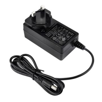 Waveshare 12V/4A Power Supply Adapter, 1.2m Cable, UK Plug - 1