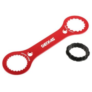DECKAS DW-018 Aluminum Multi-Function BB Center Wrench (Red) - 1