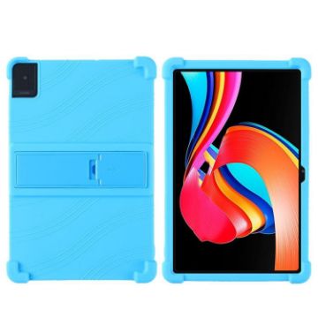 TCL TAB 10L Gen 2 Shockproof Silicone Case with Holder, Sky Blue - 1