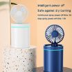 F98 Spray Cooling Fan & Humidifier with Lights - Plug-in Blue - 4