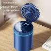 F98 Spray Cooling Fan & Humidifier with Lights - Plug-in Blue - 6