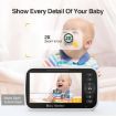 5" LCD Baby Monitor with Auto Night Vision and UK Plug - 3