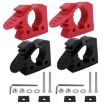 Adjustable Rubber Clamp: 2 Red & 2 Black Car Quick-Fix Clips - 1