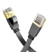 hoco US07 Cat 6 Pure Copper Gigabit Flat Cable 3m (Black) - 2