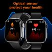 WS8 Plus 2" IPS Smart Watch, IP68, Heart Rate, Sports Modes, Gold+Orange - 5