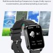 F100 Smart Watch, 1.7" HD Screen, Temp & Blood Oxygen Monitoring, Black - 6