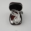 Dark Blue Leather Storage Bag for Apple AirPods Bluetooth Earphone - 4