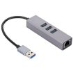 SL-030 USB to Gigabit Ethernet & 3-Port USB 3.0 Hub (Grey) - 2