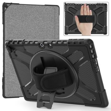 Shockproof Rotatable Kickstand Case for Surface Pro 9/10/11 (Black) - 1