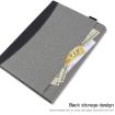 Surface Pro 7/6/5/4 Leather Case: Black Grey Cloth Texture - 4