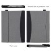 Surface Go 3/2/1 Case - Black Grey Cloth & Leather Cover - 2