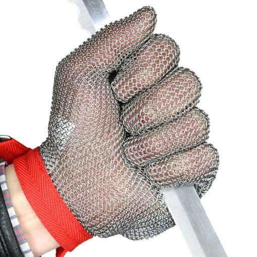 XS 304 Stainless Steel Anti-cutting 5 Finger Protection Gloves - 1