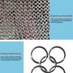 XS 304 Stainless Steel Anti-cutting 5 Finger Protection Gloves - 3