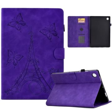 Purple Embossed Leather Case for Samsung Galaxy Tab A8 10.5 2021 - 1