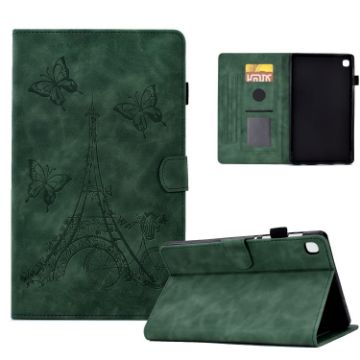 Samsung Galaxy Tab A7 10.4 2020 Green Leather Smart Case - 1