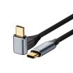 Steam Deck Gen2 100W USB-C Male to Male Curved Cable, 0.5m - 1