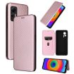 Ulefone Note 14 Pink Carbon Fiber Flip Leather Case - 1