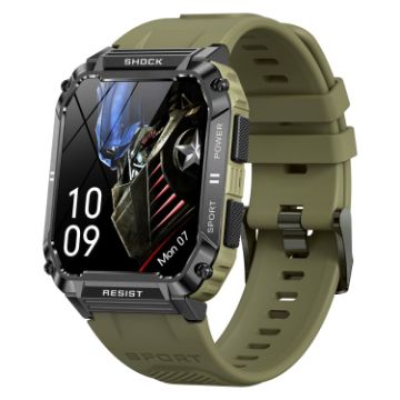 T3 Green 1.95" Rugged Smart Sports Wristband Heart Rate/BP Monitor - 1