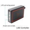 4 in 1 Car Grille Flash Lights with Remote (16 LEDs, Red Blue) - 4