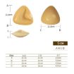 Silicone Triangle Breast Pads, Small, Medium Skin, Orange Box - 3