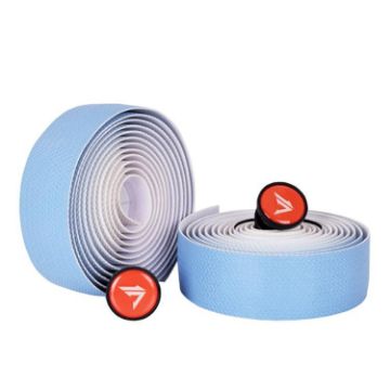 FMFXTRA F258 Anti-Slip Gradient Road Bike Handlebar Tape (White Blue) - 1