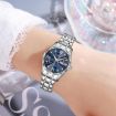 SKMEI Men's Silver Quartz Watch with Diamond Case & Luminous Feature - 3