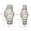 SKMEI Men's Silver Quartz Watch with Diamond Case & Luminous Feature - 4