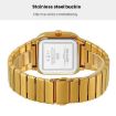 SKMEI 9361 Silver Case Gray Dial Square Quartz Watch - 4