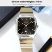 SKMEI 9361 Silver Case Gray Dial Square Quartz Watch - 5