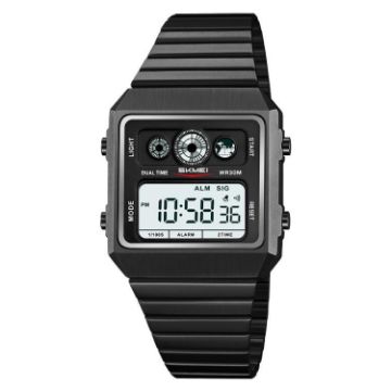 SKMEI 2450 Men Waterproof Multifunctional Electronic Watch (Black) - 1