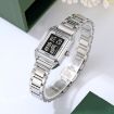 SKMEI 2493 Women's Square Steel Electronic Watch, Black Style - 2