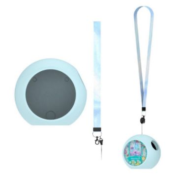 Water Blue Silicone Protective Case for Punirunes Digital Pet Toy - 1