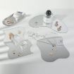 22x17cm Irregular Acrylic Mirror Tray for Jewelry Photography - 2