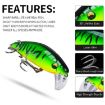 PROBEROS DW623 Minnow Lure - Freshwater Bass Bait, Style C (7.5cm/19g) - 6