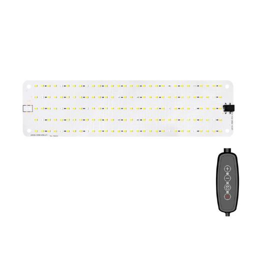 12V Single Head LED Panel Plant Growth Light (EU Plug) - 1
